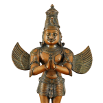 Brass Standing Garuda Dev Statue 22 Inch - Vintage Bronze Eagle God Sculpture | Jaipurio